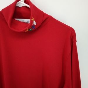 Umbra Christmas Ornaments Red Turtleneck Cotton Blend XL Work Winter Cold